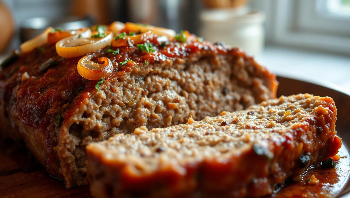Photo: Onion Soup Meatloaf Recipe: Savory Comfort in Every Bite