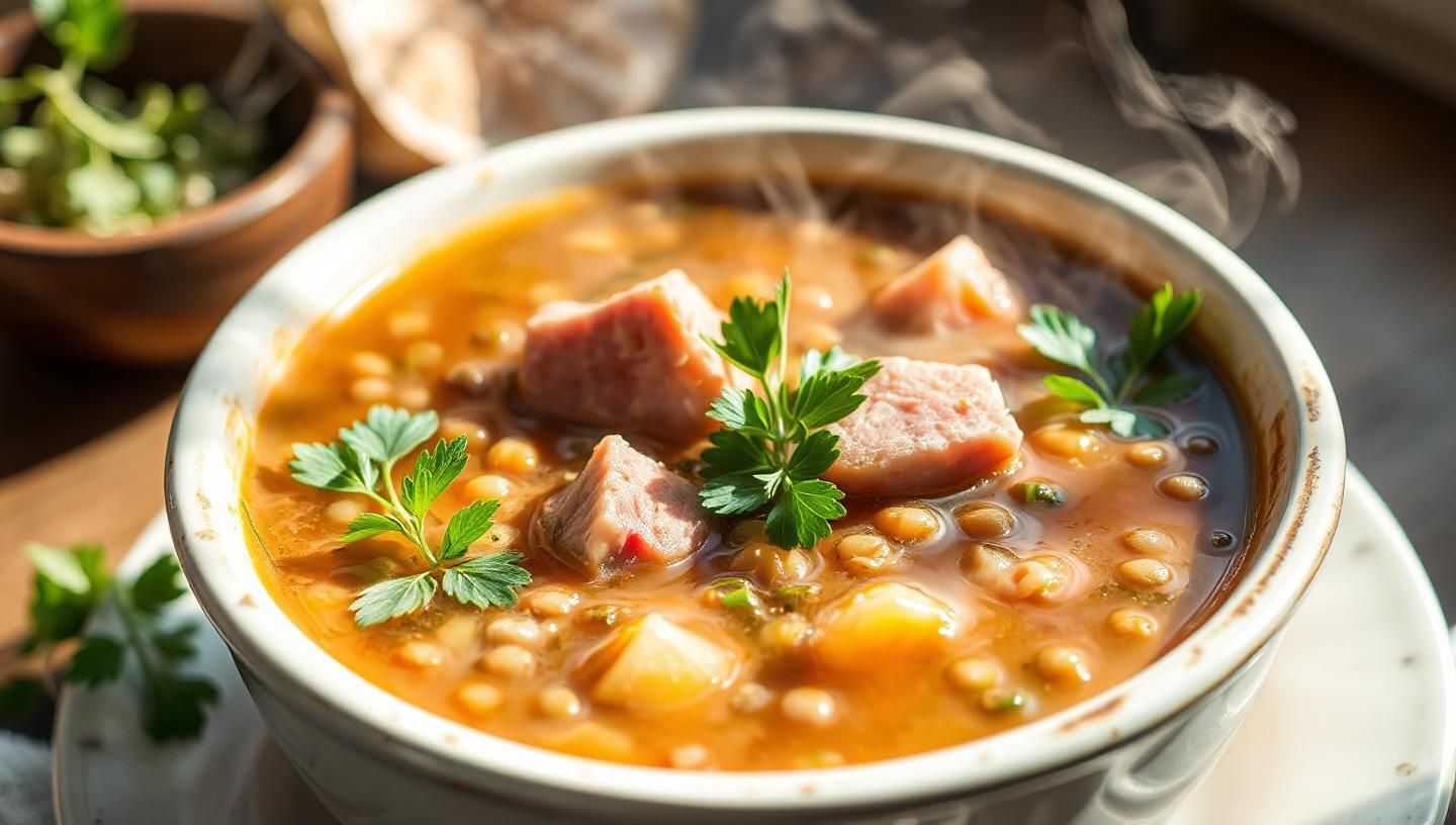 Photo: Lentil Soup Recipe with Ham - Easy & Delicious!
