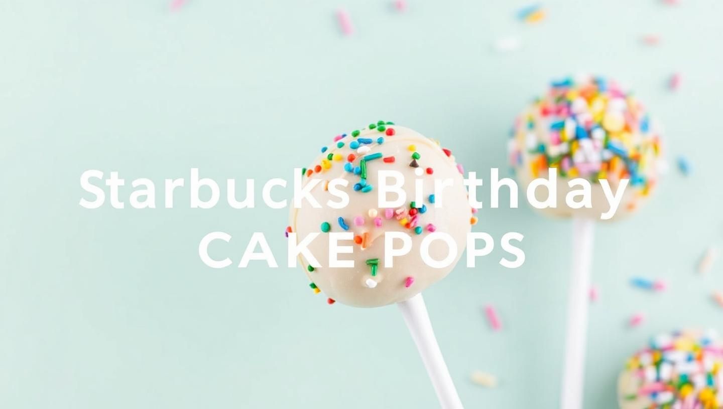 Photo: Starbucks Birthday Cake Pop Recipe - Easy DIY Treats!